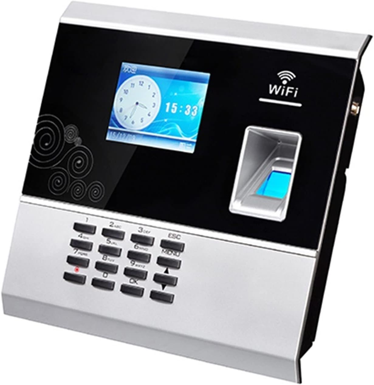 【未使用】NGTeco 多機能タイムレコーダー 顔認証 指紋認証 NGTeco タイムレコーダー 可視光顔認証 指紋認証 2.4G WIFI A